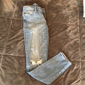 Light wash ripped jeans